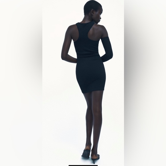 Zara Black Cut-Out Dress - Picture 2 of 5